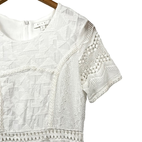 ANTHROPOLOGIE Lace Embroidered Boho Wedding dress - Picture 9 of 13